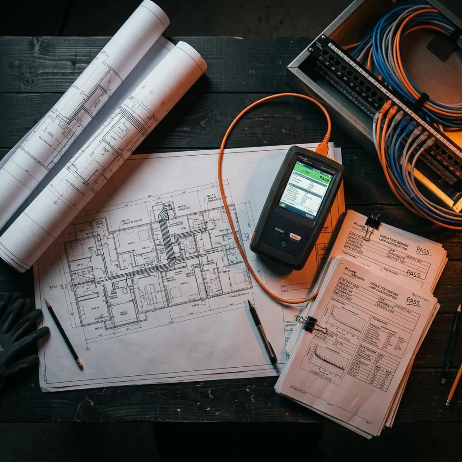 Drawings and test documentation (illustrative image)